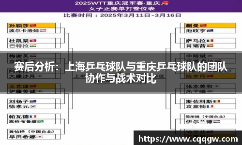 赛后分析：上海乒乓球队与重庆乒乓球队的团队协作与战术对比